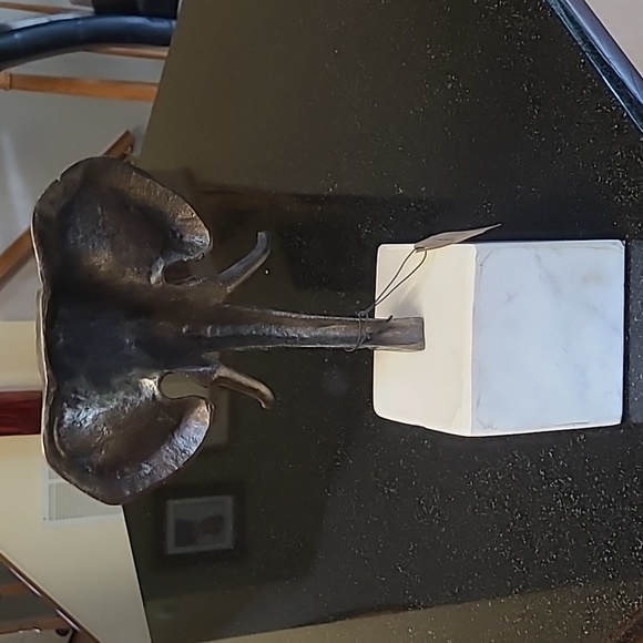 🐘Metal Elephant Head Sculpture - Picture 3 of 13